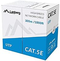 Netwerkkabel Lanberg LCU5-10CC-0305-S 305 m Grijs Spoel 10/100/1000 Mbps - thumbnail