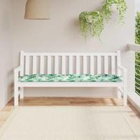 VidaXL Tuinbankkussen 180x50x7 cm oxford stof bladpatroon - thumbnail
