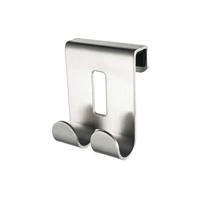 Handdoekhaak Dubbel Haceka Selection 50x65 mm RVS Mat Chroom Haceka - thumbnail