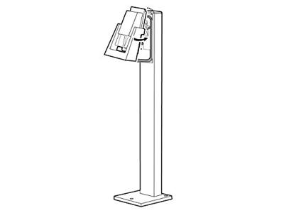 Staande lamp Potenza antraciet 100cm GU10 max 6W