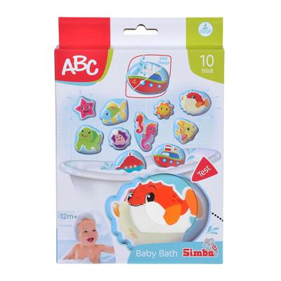 ABC magische badspeelgoed zeedieren 10dlg.