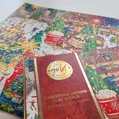 Intro Gibson kerst puzzel christmas around the world 500 stukjes