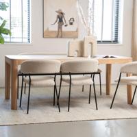 Eleonora Eettafel 'Harvey' Eikenhout, 200 x 100cm - thumbnail