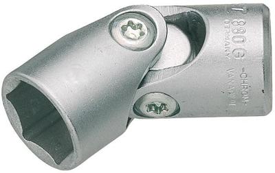 HAZET Scharnierende dopsleutel 880G-12 · 3/8 inch (10 mm) vierkant hol · Buiten-zeskant-tractieprofiel · SW 12 mm