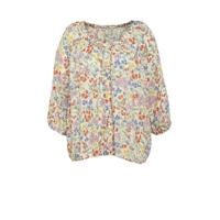 ESPRIT Curvy gebloemde top beige/rood/lavendel - thumbnail