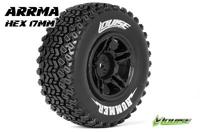 Louise SC-HUMMER Shortcourse Banden Set - Soft - Zwart - Hex 17mm - thumbnail