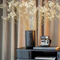 Zuiver Vaas 'Fajen' Marmer, 25cm hoog, kleur Zwart - thumbnail