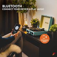 Platenspeler Bluetooth en USB met Ingebouwde Speakers - Fenton RP115 - Retro - Blauw - thumbnail
