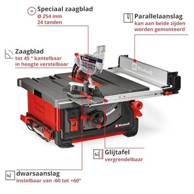 Einhell Professional TP-CC 10 T Tafelcirkelzaag 254 mm 230 V