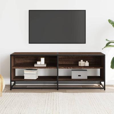 Tv-meubel 180x40x46 cm bewerkt hout bruin eikenkleurig - thumbnail