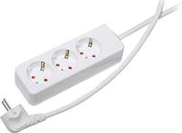 Gebro 106144 Stekkerdoos 3-voudig Wit Randaarde stekker 1 stuk(s) - thumbnail