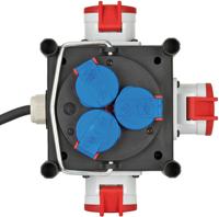 Brennenstuhl Compacte rubberen stroomverdeler BSV 3 LS E/16 2 IP44 1 meter stekkerdoos - thumbnail