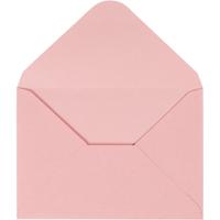 Creativ Company Enveloppen, afmeting envelop 11,5x16 cm, 110 gr, lichtrood, 10 stuk/ 1 doos - thumbnail