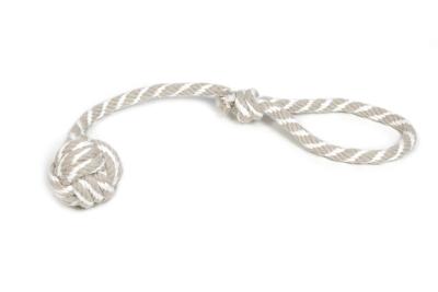 Slingerkoord met bal hondenspeeltje grijs/beige 50 cm Slingerkoord met bal hondenspeeltje grijs/beige 50 cm