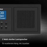 TechniSat DIGITRADIO UP 1 Muur gemonteerd Analoog & digitaal Zwart - thumbnail