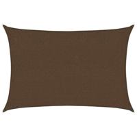 VidaXL Zonnezeil 160 g/m² 2x2,5 m hdpe bruin - thumbnail