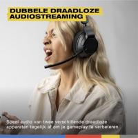 Skullcandy Crusher PLYR 720 Wireless Gaming Headset, Ultimate Immersion and Comfort, THX Spatial Audio and Multi-Sensory Bass, Removable Mic, PC, PlayStation, Nintendo, Multi-Platform - Digi-Black - thumbnail