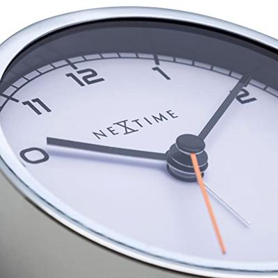NeXtime NE-5194WI Wekker 9 X 9 X 7.5 Cm, Metaal, Wit, 'Company Alarm' NeXtime NE-5194WI Wekker 9 X 9 X 7.5 Cm, Metaal, Wit, 'Company Alarm'