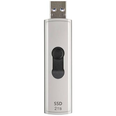 Transcend ts2tesd320a esd320a external ssd, 2 tb, usb 10gbps, type-a, 1050/ 950 mb/s, silver