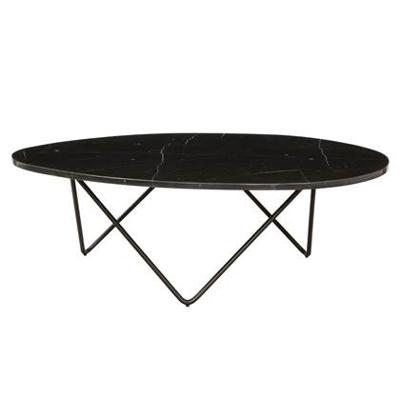 Furnified - Marmeren Salontafel - Richard - 121×100cm - Zwart Marmer - Furnified - Marmeren Salontafel - Richard - 121×100cm - Zwart Marmer -