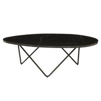 Furnified - Marmeren Salontafel - Richard - 121×100cm - Zwart Marmer - - thumbnail