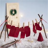 Creativ Company Mini hobbyset kabouterdeur, wasgoed, 1 doos - thumbnail