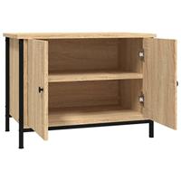 Tv-meubel met deuren 60x35x45 cm bewerkt hout sonoma eikenkleur - thumbnail