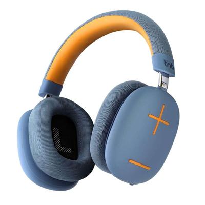 T'NB Bounce Draadloze over-ear hoofdtelefoon, comfortabel en betoverend, met bluetooth-verbinding, stereogeluid met geïntegreerde microfoon, batterijduur tot 50 uur, blauw