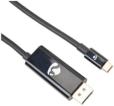 Nedis CCGP64355BK20 Usb-c™ Adapter Usb 3.2 Gen 1 Usb-c™ Male Displayport Male / Usb-c™ Female 8k@30hz 2.00 M Rond Vernikkeld Pvc Zwart Envelop