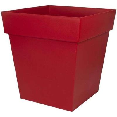 EDA Toscane vierkante pot - 50 cm - 87 L - Rood