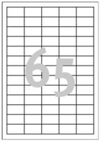 Etiket Avery Zweckform LR3666 38x21.2mm recycled wit 6500 etiketten - thumbnail