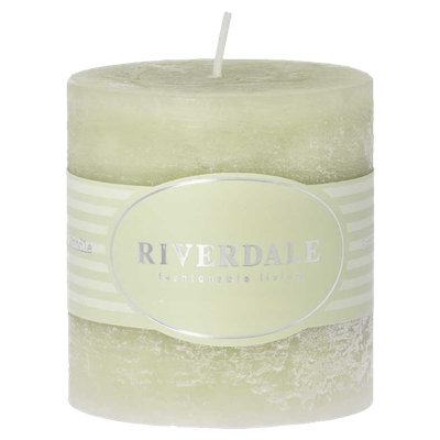 Riverdale Geurkaars Pillar pistache 7,5x7,5cm Riverdale Geurkaars Pillar pistache 7,5x7,5cm