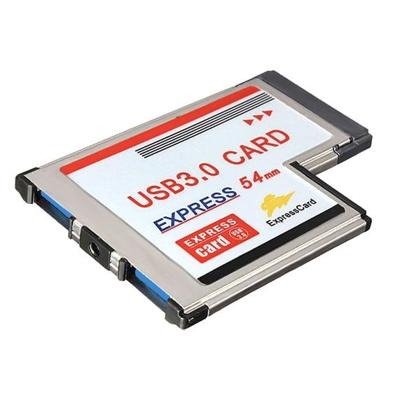 2 ports USB 3.0 5Gbps PCI 54mm Slot Express Card voor Laptop / Notebook