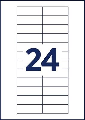 Avery-Zweckform DPC6422A-10 Insteekplaatje naamplaatje 64 mm x 22 mm Wit