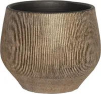 Pot hamar d18h16cm zwart/goud - thumbnail