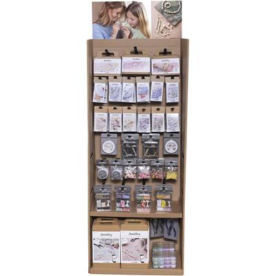 Creativ Company Vloerdisplay, sieraden, kinderen, h: 1584 mm, d: 332 mm, b: 630 mm, 293 eenh./ 1 doos