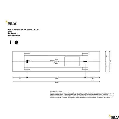SLV Led wandspotLogs In L 19w - 2000-3000K - 30cm zwart met goud - 1002928