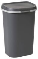 Curver Mistral afvalbak flat 50 liter antraciet - thumbnail