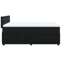 Boxspring met matras fluweel zwart 140x200 cm - thumbnail