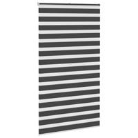 VidaXL Zebra rolgordijn 130x200 cm stofbreedte 125,9 cm zwart - thumbnail