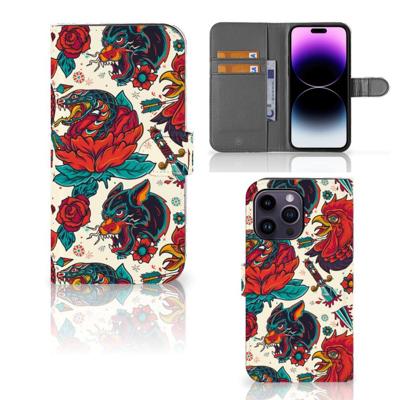 Telefoonhoesje met foto voor iPhone 15 Pro Max Old Skool | Portemonnee hoesje