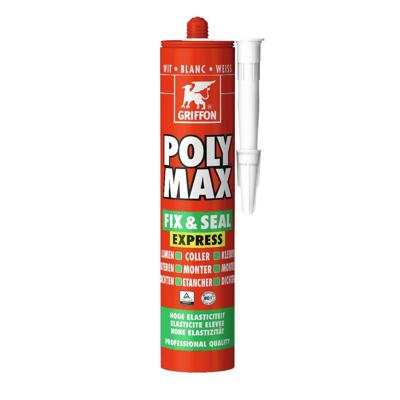 Griffon Poly Max® Afdichtingskit Fix & Seal Express Wit Koker 425g - 6150450 Griffon Poly Max® Afdichtingskit Fix & Seal Express Wit Koker 425g - 6150450