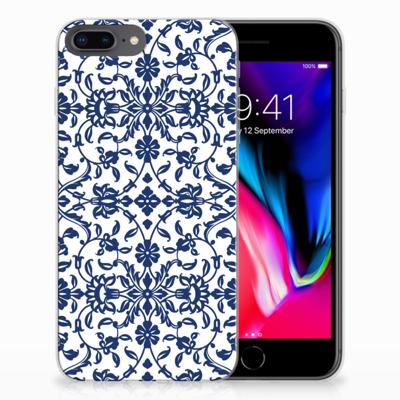 Apple iPhone 7 Plus | 8 Plus | TPU Case | Flower Blue