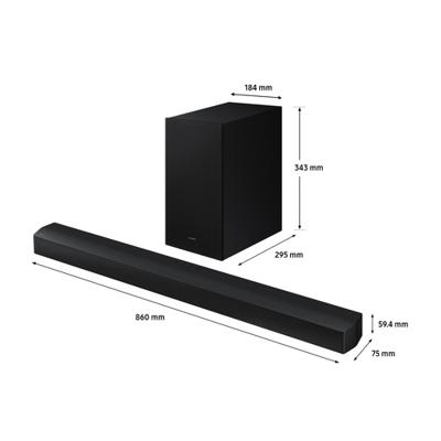 Draadloze soundbar Samsung HWB650DZF 370W 370 W Zwart