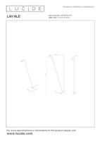 Lucide LAVALE - Leeslamp - LED Dimb. - 1x3W 2700K - Wit - thumbnail