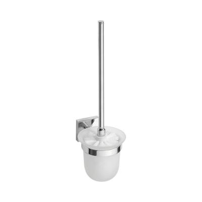 Toiletborstelhouder Sapho X-Square Hangend 11x39 cm Chroom / Melkglas Toiletborstelhouder Sapho X-Square Hangend 11x39 cm Chroom / Melkglas