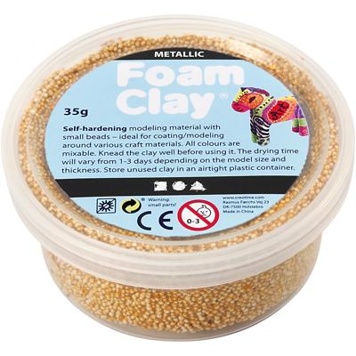 Foam Clay - metallic zilver, 35gr.