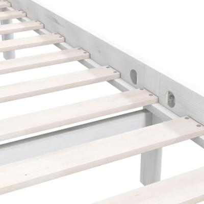 Bedframe massief grenenhout wit 75x190 cm 2FT6 Small Single Bedframe massief grenenhout wit 75x190 cm 2FT6 Small Single