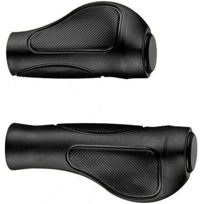 Handvatset Ergo 3-componenten Zwart 128/90mm - 2-kanten geopend