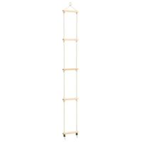 VidaXL Touwladder 30x168 cm massief hout en pe - thumbnail